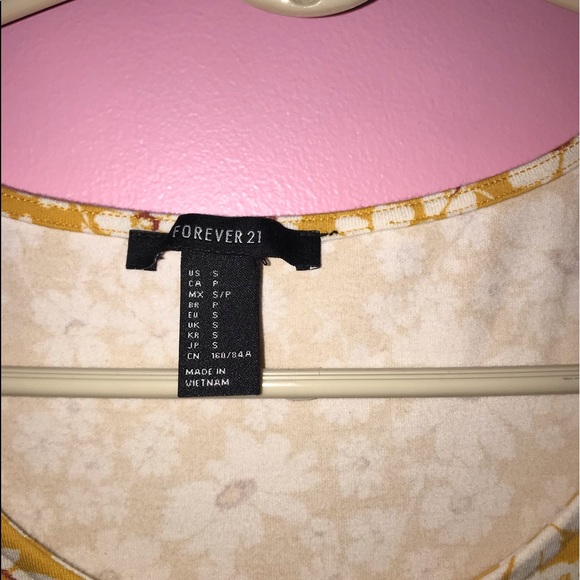 Yellow floral summer dress - Picture 3 of 4